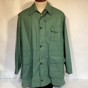 Vintage Dunhill Utility Field Jacket Green Lightweight Cotton Men’s size large